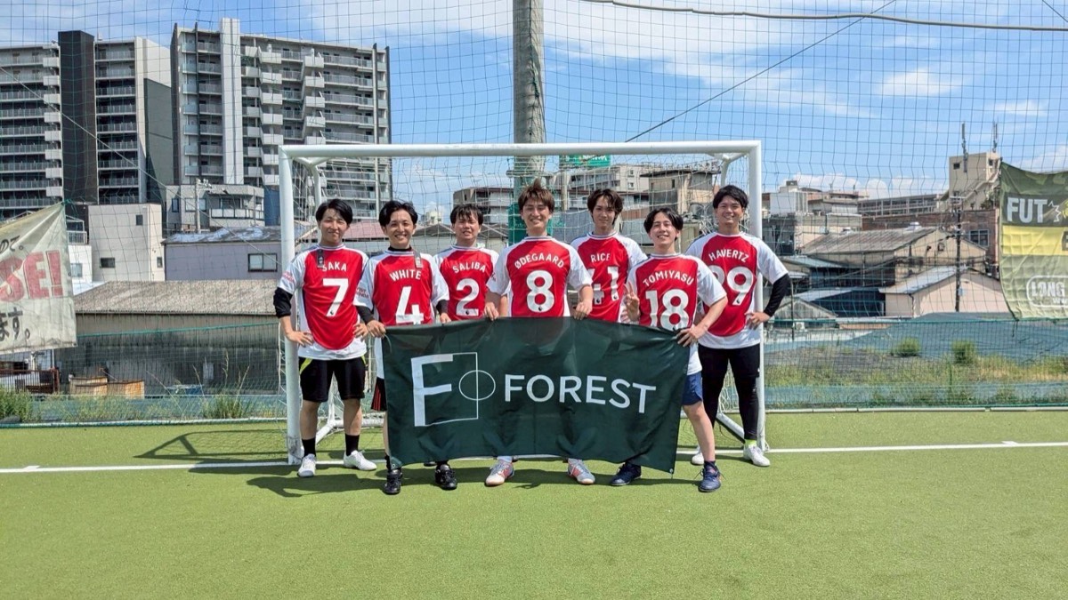 FOREST FOOTBALLフットサル大会 チームメンバー集合写真